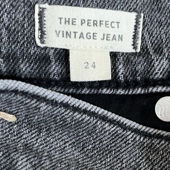 Madewell The Perfect Vintage Jean Ripped Knee Edition in Cosner Wash - Size 24 - Picture 7 of 11